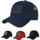 Thin Blue Red Line USA American Flag Tactical Operator Baseball Caps Hats-Serve The Flag 1 image