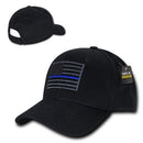 Thin Blue Red Line USA American Flag Tactical Operator Baseball Caps Hats-Serve The Flag 8 image