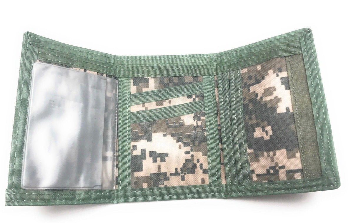 Trifold Mens Wallet Digital ACU Gray Camouflage Army