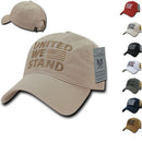 United We Stand USA American Flag Patriotic Baseball Dad Polo Cotton Caps Hats-Serve The Flag 2 image