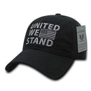 United We Stand USA American Flag Patriotic Baseball Dad Polo Cotton Caps Hats-Serve The Flag 12 image