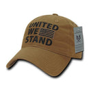 United We Stand USA American Flag Patriotic Baseball Dad Polo Cotton Caps Hats-Serve The Flag 13 image