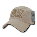 United We Stand USA American Flag Patriotic Baseball Dad Polo Cotton Caps Hats-Serve The Flag 14 image