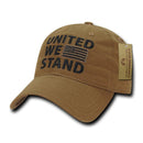 United We Stand USA American Flag Patriotic Baseball Dad Polo Cotton Caps Hats-Serve The Flag 19 image