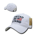 United We Stand USA American Flag Patriotic Baseball Dad Polo Cotton Caps Hats-Serve The Flag