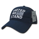 United We Stand USA Flag Patriotic Relaxed Fit Trucker Cotton Baseball Caps Hats-Serve The Flag 12 image