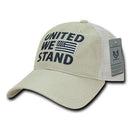 United We Stand USA Flag Patriotic Relaxed Fit Trucker Cotton Baseball Caps Hats-Serve The Flag 14 image