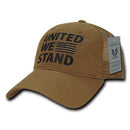 United We Stand USA Flag Patriotic Relaxed Fit Trucker Cotton Baseball Caps Hats-Serve The Flag 18 image