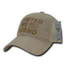 United We Stand USA Flag Patriotic Relaxed Fit Trucker Cotton Baseball Caps Hats-Serve The Flag 20 image