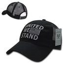 United We Stand USA Flag Patriotic Relaxed Fit Trucker Cotton Baseball Caps Hats-Serve The Flag 2 image