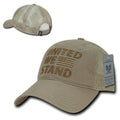 United We Stand USA Flag Patriotic Relaxed Fit Trucker Cotton Baseball Caps Hats-Serve The Flag