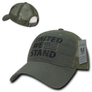 United We Stand USA Flag Patriotic Relaxed Fit Trucker Cotton Baseball Caps Hats-Serve The Flag 8 image