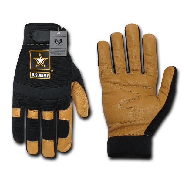 小物 US ARMY LEATHER GLOVES Size8 U.S. Issue Intermediate Cold Weather Wet Leather Glove
