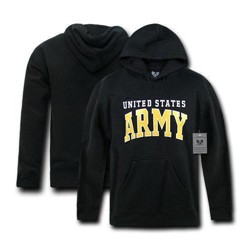 US Military Air Force Army Marines Coast Guard Navy Pullover Hoodie Sw