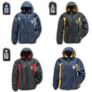 US Military Air Force Army Navy Marines Sports 2 Tone Windbreaker Rain Zipper-Serve The Flag 2 image