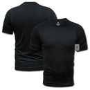 US Military Dri Cool Muscle Workout Fit Training Black Solid T-Shirts-Serve The Flag 1 image