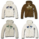 US Military Navy Air Force Army Marines Waffle Lined Fleece Hoodie Sweatshirt-Serve The Flag 2 image