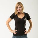 US Navy Army Marines Air Force Logos Military V- Neck Womens Soft T-Shirt Tees-Serve The Flag 14 image
