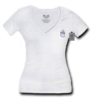 US Navy Army Marines Air Force Logos Military V- Neck Womens Soft T-Shirt Tees-Serve The Flag 18 image