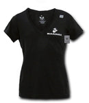 US Navy Army Marines Air Force Logos Military V- Neck Womens Soft T-Shirt Tees-Serve The Flag 20 image