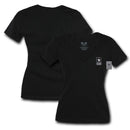 US Navy Army Marines Air Force Logos Military V- Neck Womens Soft T-Shirt Tees-Serve The Flag 21 image