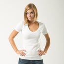 US Navy Army Marines Air Force Logos Military V- Neck Womens Soft T-Shirt Tees-Serve The Flag 11 image