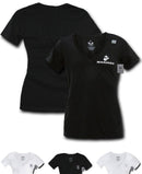 US Navy Army Marines Air Force Logos Military V- Neck Womens Soft T-Shirt Tees-Serve The Flag 4 image