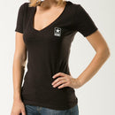US Navy Army Marines Air Force Logos Military V- Neck Womens Soft T-Shirt Tees-Serve The Flag 6 image