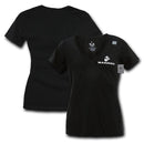 US Navy Army Marines Air Force Logos Military V- Neck Womens Soft T-Shirt Tees-Serve The Flag 7 image