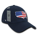 USA American Flag Patriotic Embroidered Globe Low Crown Dad Baseball Caps Hats-Serve The Flag 12 image