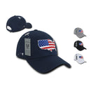 USA American Flag Patriotic Embroidered Globe Low Crown Dad Baseball Caps Hats-Serve The Flag 2 image