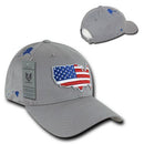 USA American Flag Patriotic Embroidered Globe Low Crown Dad Baseball Caps Hats-Serve The Flag 4 image