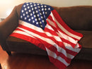 USA American Flag Patriotic Throw Soft Fleece Blanket 50X60 Bedding Decor Gift-Serve The Flag 2 image