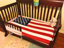 USA American Flag Patriotic Throw Soft Fleece Blanket 50X60 Bedding Decor Gift-Serve The Flag 3 image