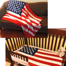 USA American Flag Patriotic Throw Soft Fleece Blanket 50X60 Bedding Decor Gift-Serve The Flag 1 image