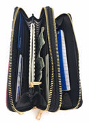 USA American Flag Wallet Purse Wristlet Gifts For Women Mom Girlfriend Wife-Serve The Flag 3 image