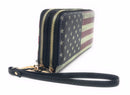 USA American Flag Wallet Purse Wristlet Gifts For Women Mom Girlfriend Wife-Serve The Flag 5 image