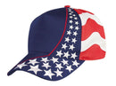 USA US Flag American Patriotic 5 Panel Cotton Twill Leather Strap Hats Caps-Serve The Flag 1 image