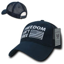 USA Flag Freedom United Patriotic Military Relaxed Fit Trucker Baseball Cap Hats-Serve The Flag 46 image
