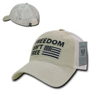 USA Flag Freedom United Patriotic Military Relaxed Fit Trucker Baseball Cap Hats-Serve The Flag 48 image