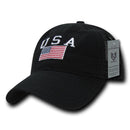 USA Flag Freedom United Patriotic Military Relaxed Fit Trucker Baseball Cap Hats-Serve The Flag 26 image
