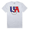 USA Flag Memorial Day Patriotic T-Shirts Tees White 100% Cotton Unisex-Serve The Flag