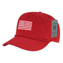 USA Flag Patriotic Embroidered Cotton 5 Panel Dad Golf Caps Hats-Serve The Flag 14 image
