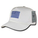 USA Flag Patriotic Embroidered Cotton 5 Panel Dad Golf Caps Hats-Serve The Flag 16 image