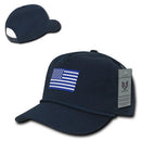 USA Flag Patriotic Embroidered Cotton 5 Panel Dad Golf Caps Hats-Serve The Flag 4 image
