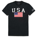 USA Flag Patriotic United We Stand Thin Red Line Freedom Cotton T-Shirts-Serve The Flag
