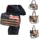 USA Flag Tote Satchel Handbag Wristlet Gift Set For Women Wife Mom Girlfriend-Serve The Flag 8 image