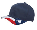 USA Texas Flag Patriotic 6 Panel Cotton Baseball Hats Caps Racing South States-Serve The Flag 6 image
