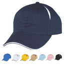 Air Vent Sandwich Two Tone Washed Cotton 6 Panel Low Crown Unstructured Hat Caps-Serve The Flag 2 image