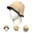 Washed Cotton Bucket Hats Caps With Trim Two Tone Fishermans Beach Hat Unisex-Serve The Flag 8 image